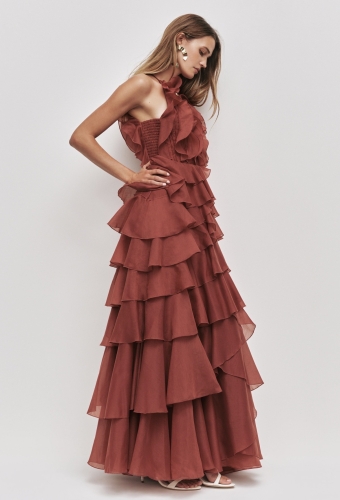 BLACK TIE GOWN - GOLD SHIMMER